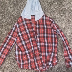 flannel jacket with hood